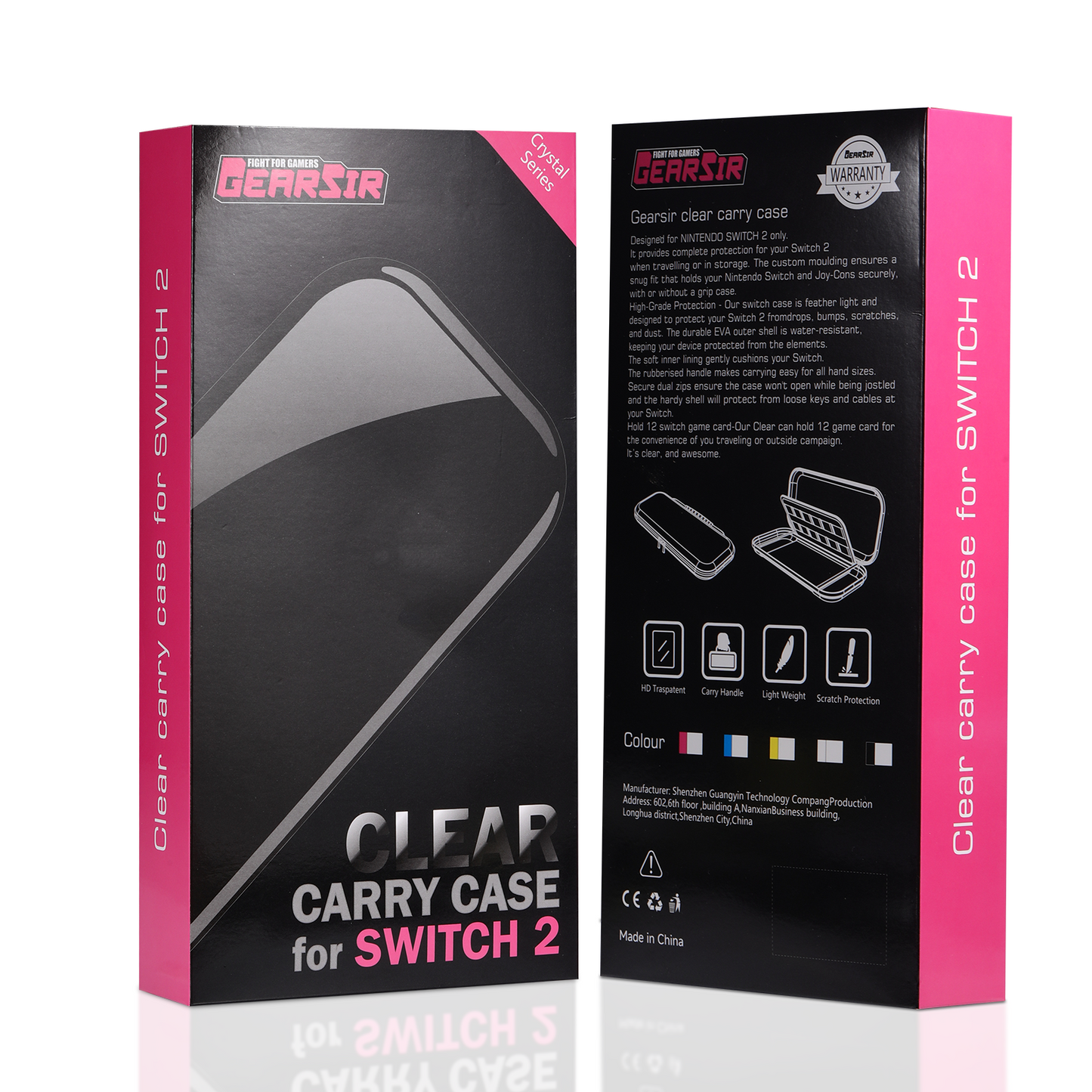 CRYSTAL SWITCH2 CLEAR CARRY CASE